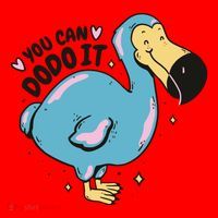 You Can Dodo It Funny Bird Motivational Santa Hat thumb 1