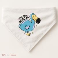 You Can Dodo It Funny Bird Motivational USA-Made Doggie Bandana thumb 0