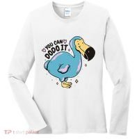 You Can Dodo It Funny Bird Motivational Women's Long Sleeve Shirt thumb 0