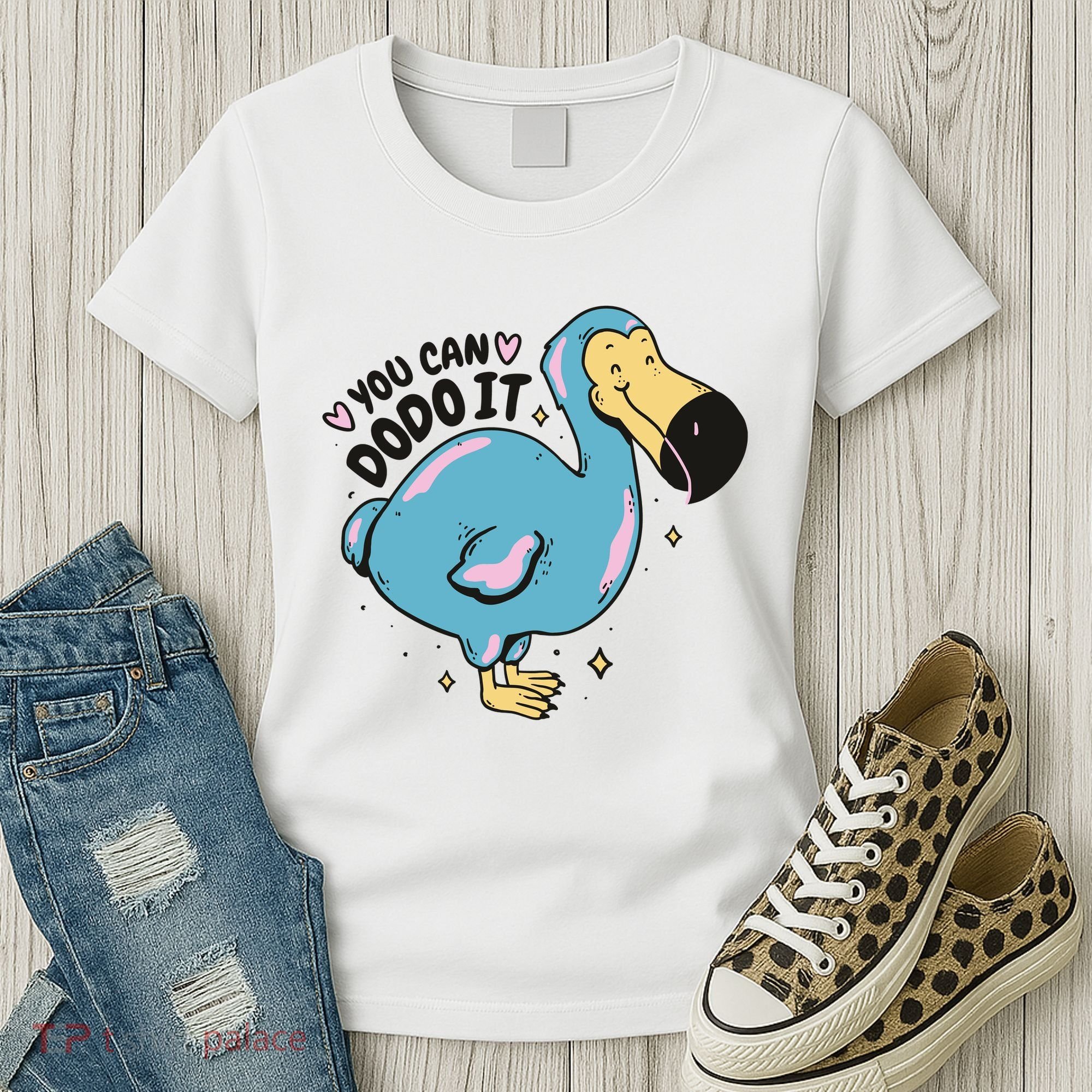 You Can Dodo It Funny Bird Motivational Women's T-Shirt