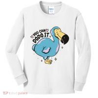 You Can Dodo It Funny Bird Motivational Kids Long Sleeve Shirt thumb 0