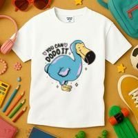 You Can Dodo It Funny Bird Motivational Kids T-Shirt thumb 3