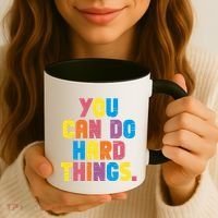 You Can Do Hard Things Motivational Quote Coffee Mug thumb 3