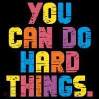 You Can Do Hard Things Motivational Quote Ornament thumb 1
