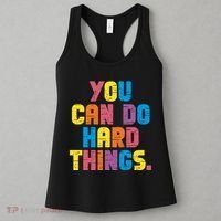 You Can Do Hard Things Motivational Quote Women's Tank Top thumb 3