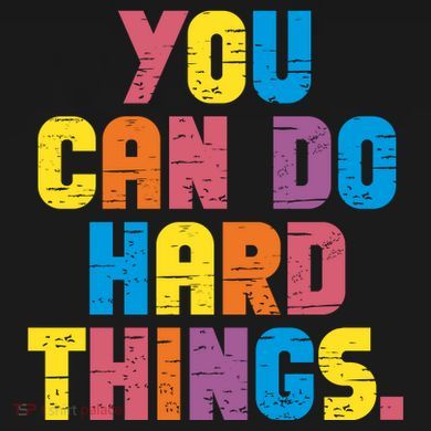 You Can Do Hard Things Motivational Quote Tie-Dye T-Shirt