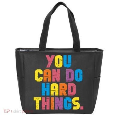 You Can Do Hard Things Motivational Quote Tote Bag
