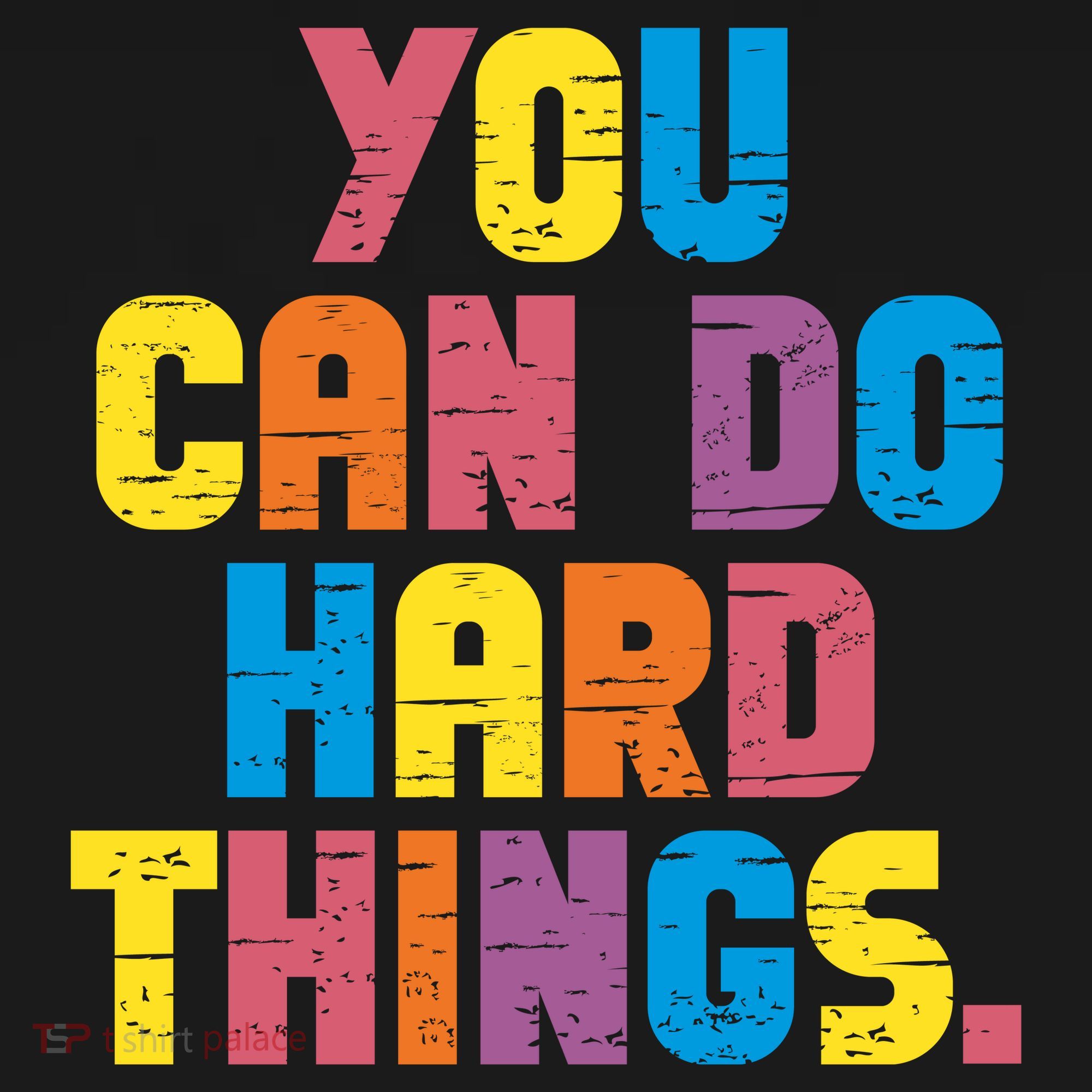 You Can Do Hard Things Motivational Quote Tote Bag