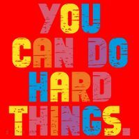You Can Do Hard Things Motivational Quote Santa Hat thumb 1