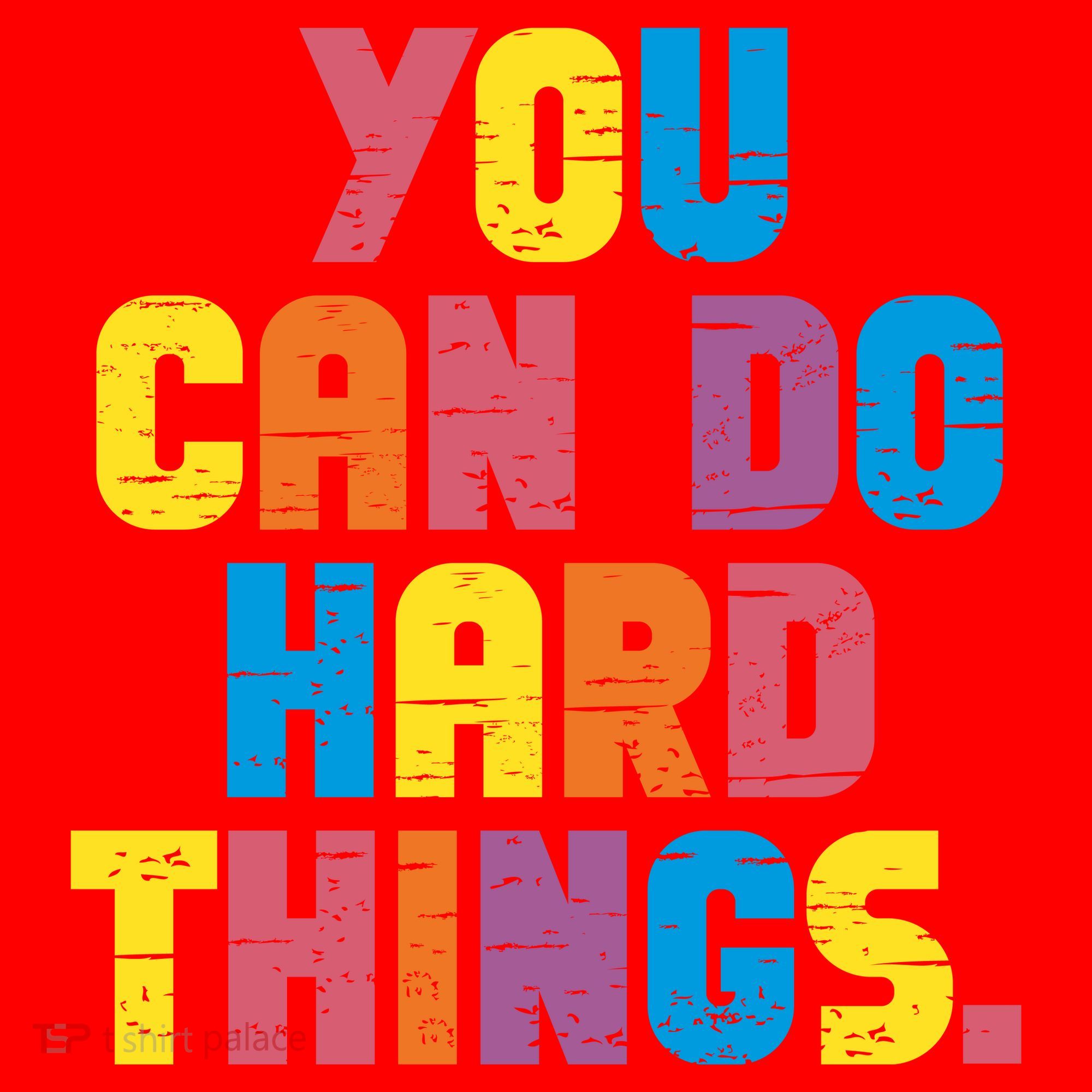 You Can Do Hard Things Motivational Quote Santa Hat