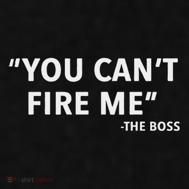 You CanT Fire Me The Boss Entrepreneur Ladies PosiCharge Tri-Blend Wicking Tank