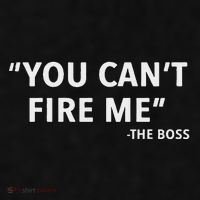 You CanT Fire Me The Boss Entrepreneur Ladies PosiCharge Tri-Blend Wicking Tank thumb 2