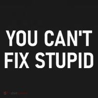 You CanT Fix Stupid Funny Sarcastic Jokes Family Women's T-Shirt thumb 6