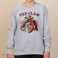 Yee Claw! Funny Crawfish Cajun Sea Festival Women's Sweatshirt thumb 0