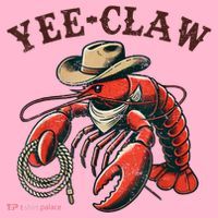 Yee Claw! Funny Crawfish Cajun Sea Festival Coaster thumb 2