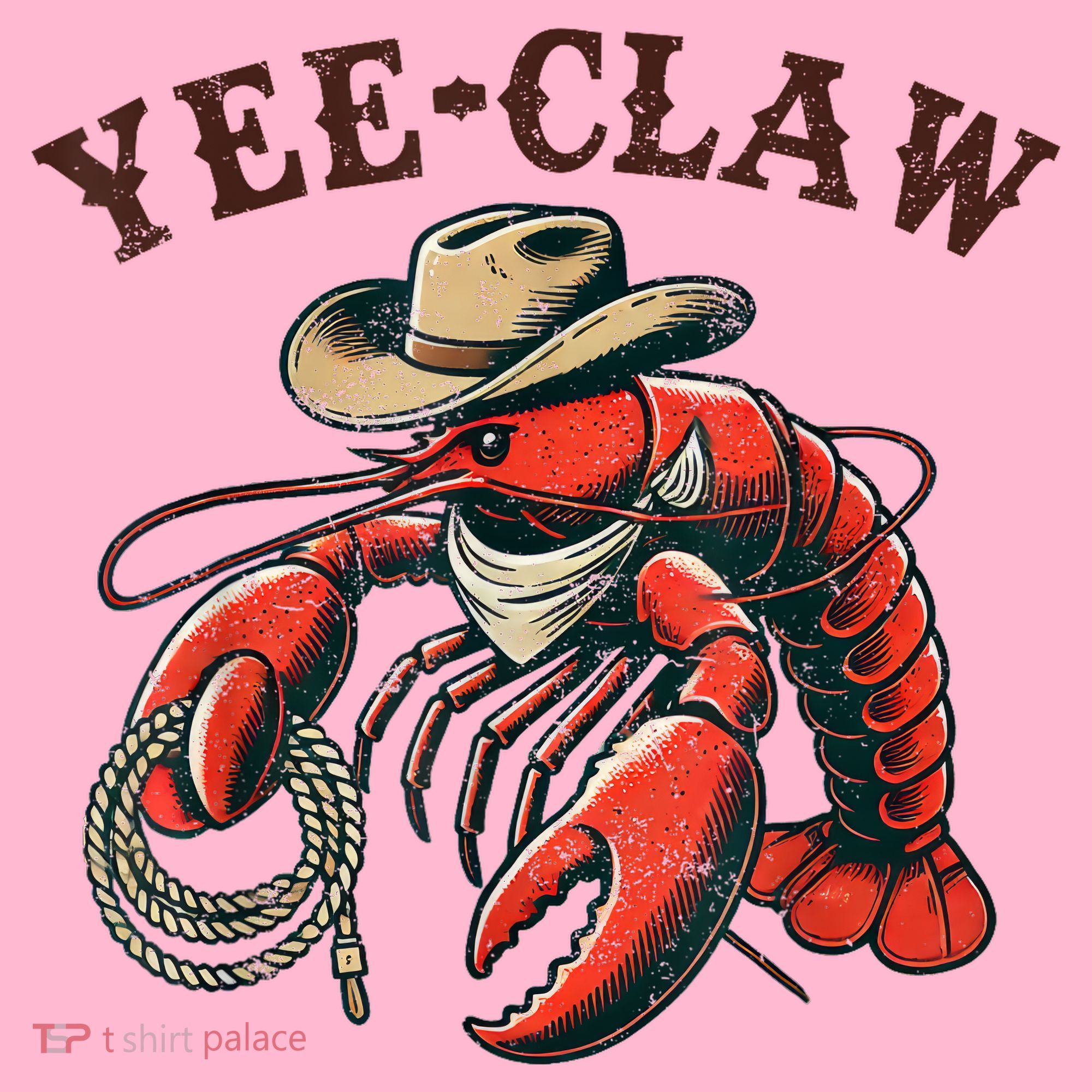Yee Claw! Funny Crawfish Cajun Sea Festival Coaster