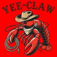 Yee Claw! Funny Crawfish Cajun Sea Festival Santa Hat thumb 1