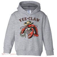 Yee Claw! Funny Crawfish Cajun Sea Festival Toddler Hoodie thumb 0