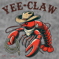 Yee Claw! Funny Crawfish Cajun Sea Festival Toddler Hoodie thumb 2