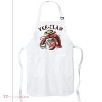 Yee Claw! Funny Crawfish Cajun Sea Festival Apron thumb 0