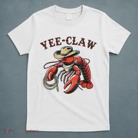 Yee Claw! Funny Crawfish Cajun Sea Festival T-Shirt thumb 5