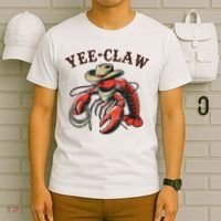 Yee Claw! Funny Crawfish Cajun Sea Festival T-Shirt thumb 6