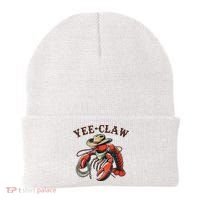 Yee Claw! Funny Crawfish Cajun Sea Festival Beanie thumb 0