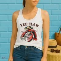 Yee Claw! Funny Crawfish Cajun Sea Festival Women's Tank Top thumb 2