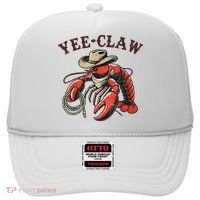 Yee Claw! Funny Crawfish Cajun Sea Festival Hat thumb 0