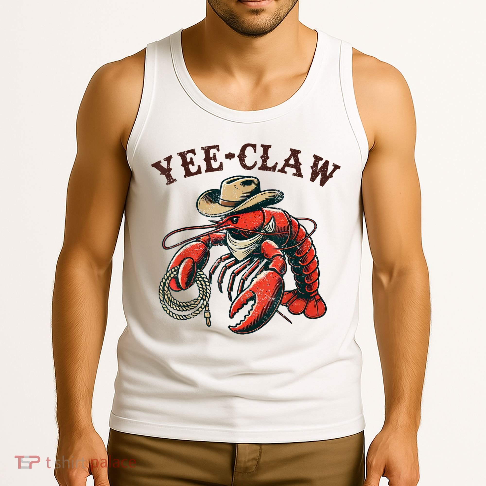Yee Claw! Funny Crawfish Cajun Sea Festival Tank Top