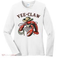 Yee Claw! Funny Crawfish Cajun Sea Festival Women's Long Sleeve Shirt thumb 0