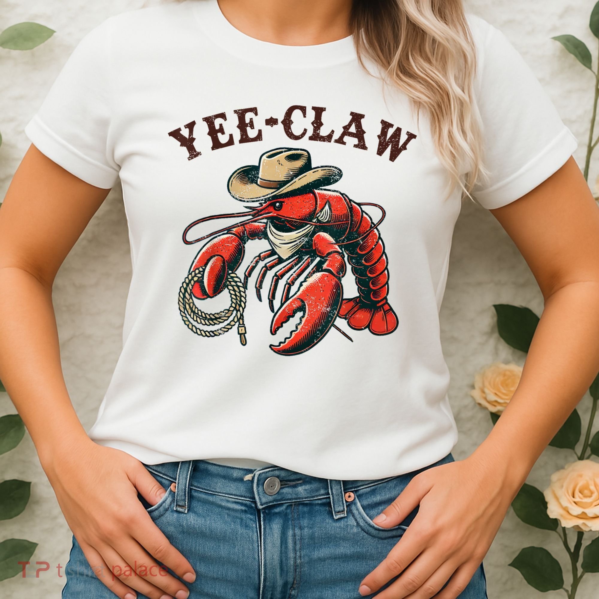 Yee Claw! Funny Crawfish Cajun Sea Festival Women's T-Shirt