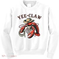 Yee Claw! Funny Crawfish Cajun Sea Festival Kids Sweatshirt thumb 0