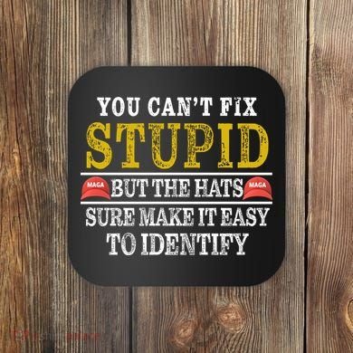 You Can't Fix Stupid But The Hats Sure Make It Easy To Identify Funny Coaster