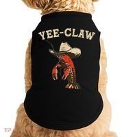 Yee Claw! Funny Crawfish Cajun Seafood Festival Doggie Tank thumb 0