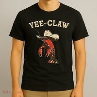 Yee Claw! Funny Crawfish Cajun Seafood Festival T-Shirt thumb 3