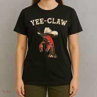 Yee Claw! Funny Crawfish Cajun Seafood Festival T-Shirt thumb 4