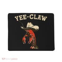 Yee Claw! Funny Crawfish Cajun Seafood Festival Mousepad thumb 0