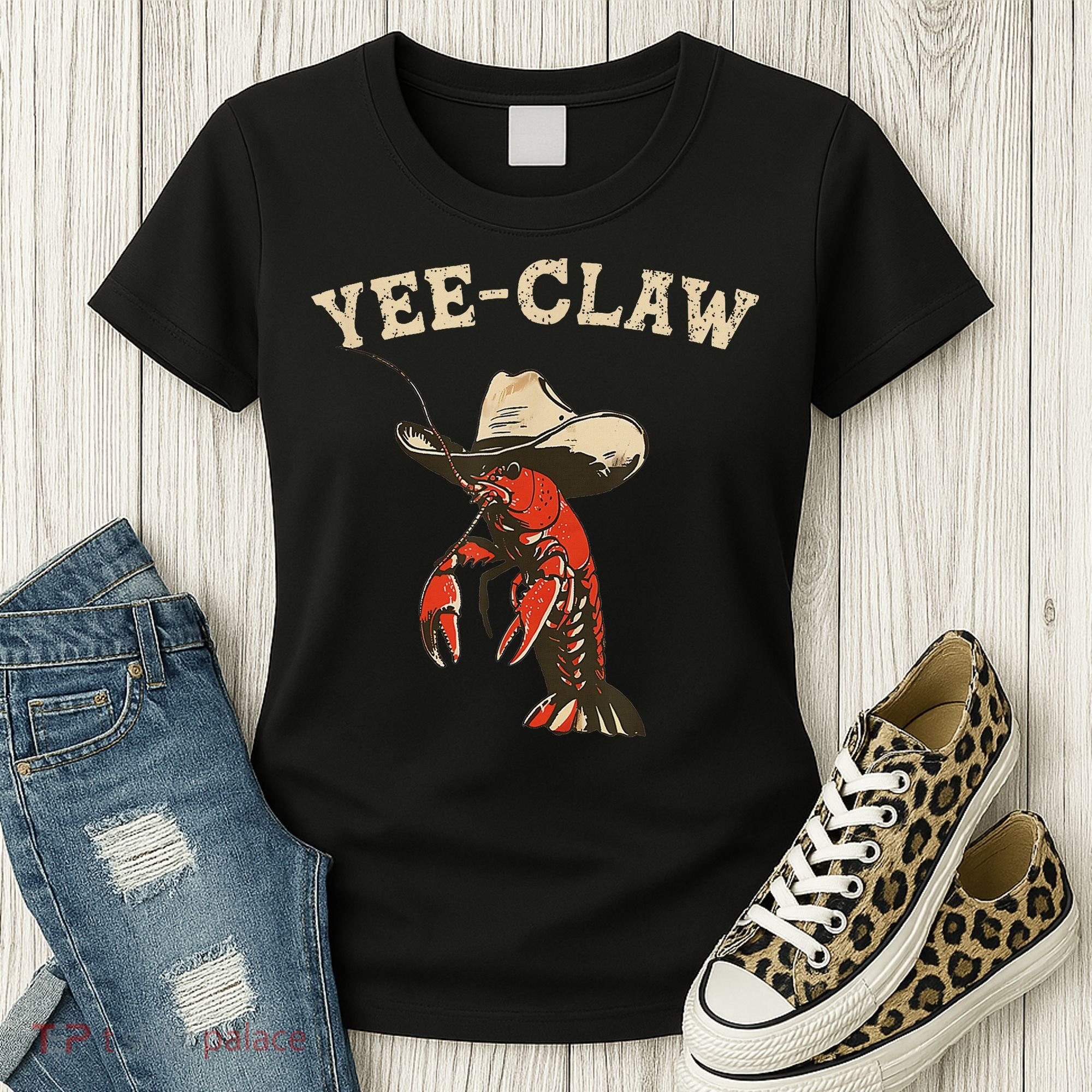 Yee Claw! Funny Crawfish Cajun Seafood Festival Women's T-Shirt