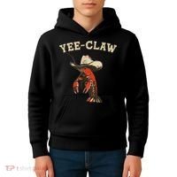Yee Claw! Funny Crawfish Cajun Seafood Festival Kids Hoodie thumb 4
