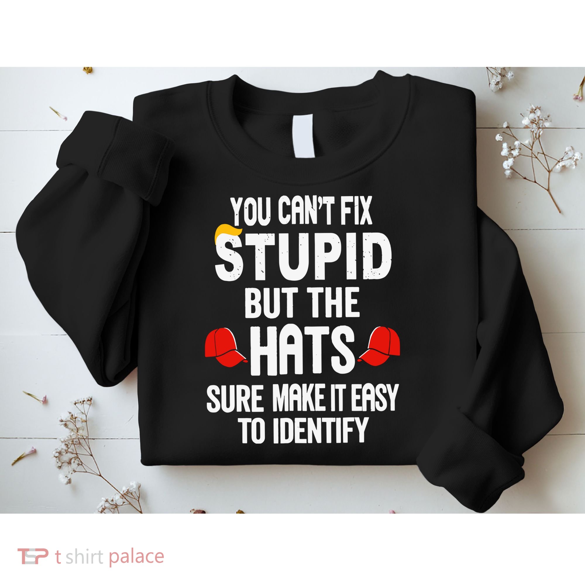 You Can’T Fix Stupid But The Hats Make It Easy To Identify Sweatshirt