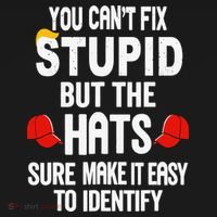 You Can’T Fix Stupid But The Hats Make It Easy To Identify Women's T-Shirt thumb 6