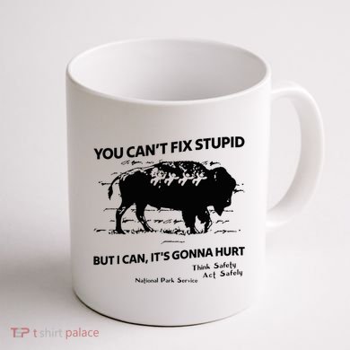 You Can’T Fix Stupid But I Can ItS Gonna Hurt Funny Quote Coffee Mug back