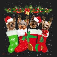 Yorkie Christmas Gift Stocking Dog Lover Xmas Gift Beanie thumb 2