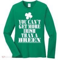 You Can't Get More Irish Than A BREEN St Patricks Day Family Women's Long Sleeve Shirt thumb 0