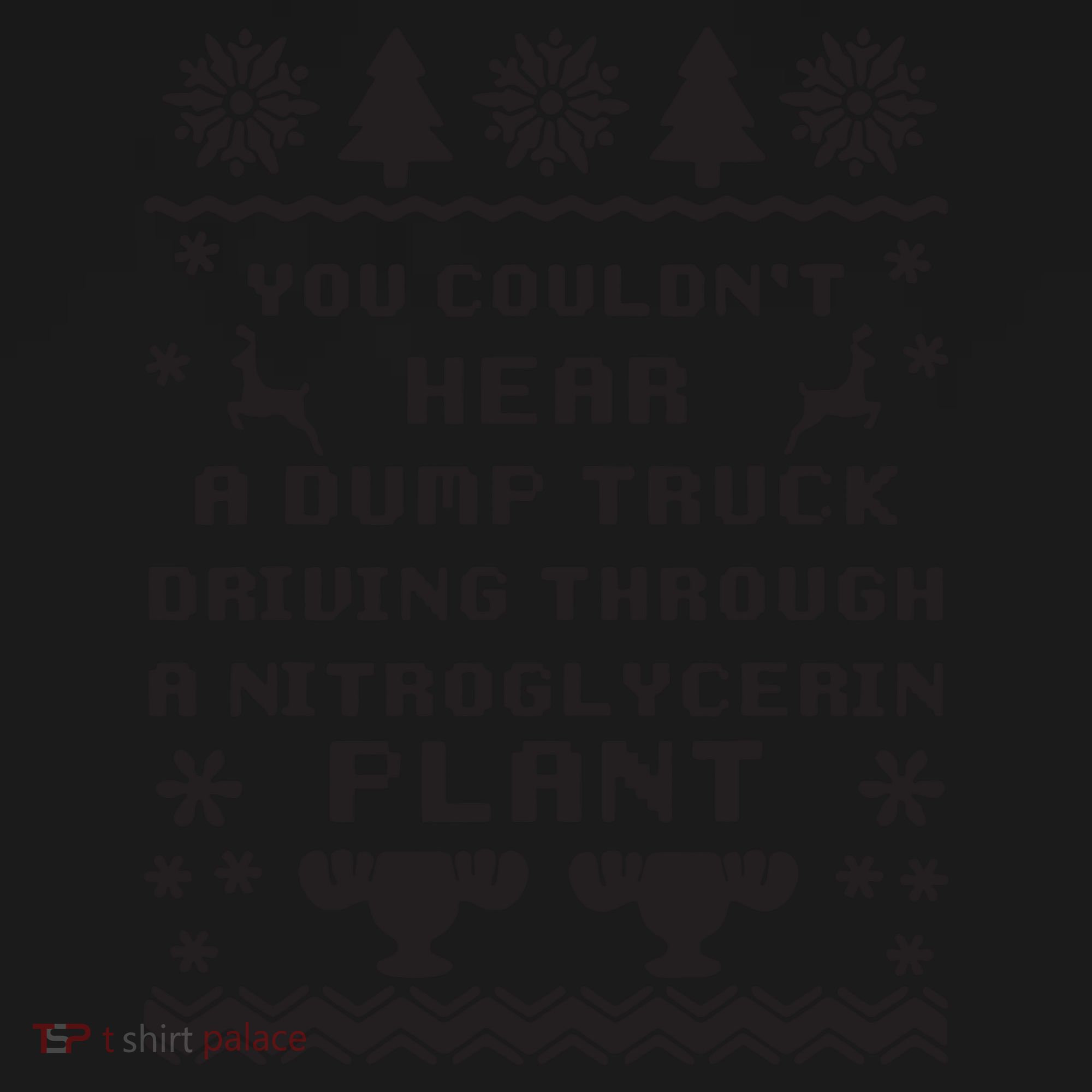You Couldnt Hear A Dump Truck Ugly Christmas Backpack