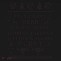You Couldnt Hear A Dump Truck Ugly Christmas Tote Bag thumb 4