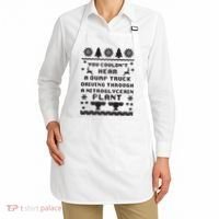 You Couldnt Hear A Dump Truck Ugly Christmas Apron thumb 2