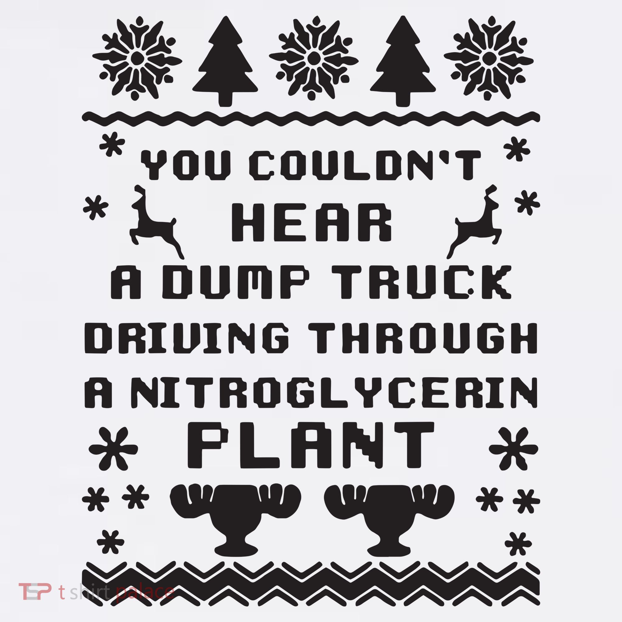 You Couldnt Hear A Dump Truck Ugly Christmas Mousepad