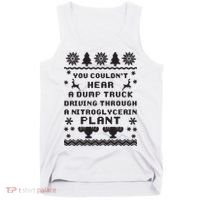You Couldnt Hear A Dump Truck Ugly Christmas Tank Top thumb 0
